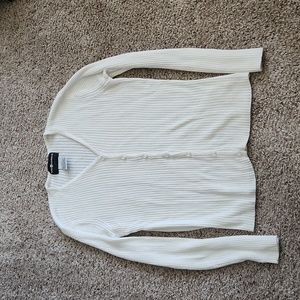 Sag Harbor white cardigan, PS